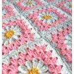 Daisy Granny Square Baby Blanket Free Crochet Pattern