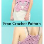 Exploded Pineapple Halter Free Crochet Pattern