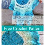 Girl’s Flower Circle Vest Free Crochet Pattern