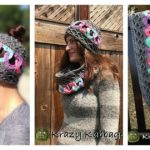Linked Hearts Hat and Scarf Free Crochet Pattern