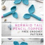 Mermaid Pencil Topper Free Crochet Pattern