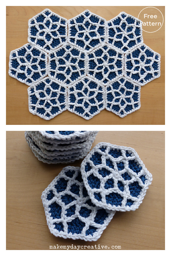 Moroccan Hexagon Motif Free Crochet Pattern