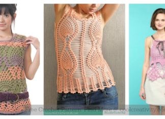 Pineapple Stitch Top Free Crochet Pattern