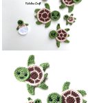 Sea Turtle Appliques Free Crochet Pattern