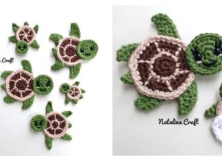 Sea Turtle Appliques Free Crochet Pattern