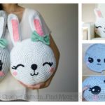 Snuggle Bunny Pillow Free Crochet Pattern