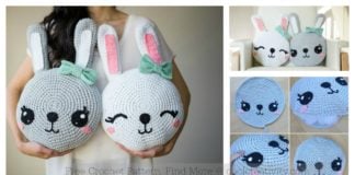 Snuggle Bunny Pillow Free Crochet Pattern