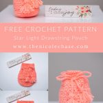 Star Light Drawstring Pouch Free Crochet Pattern