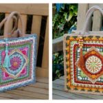 Tile Square Tote Bag Free Crochet Pattern