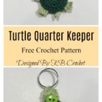 Turtle Quarter Keeper Keychain Free Crochet Pattern