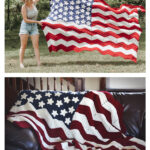 American Flag Blanket Free Crochet Pattern and Video Tutorial