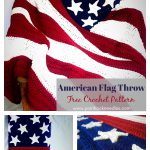 American Flag Throw Free Crochet Pattern