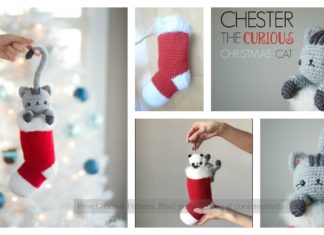 Chester the Christmas Cat Free Crochet Pattern