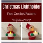 8 Christmas LED Tea Light Holder Crochet Pattern