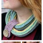 Coiling Colors Cowl Free Crochet Pattern and Video Tutorial