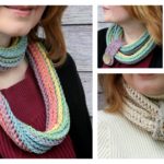 Coiling Colors Cowl Free Crochet Pattern and Video Tutorial