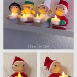 Crochet Christmas Lightholder