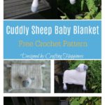 Cuddly Sheep Baby Toy Pram Blanket Free Crochet Pattern