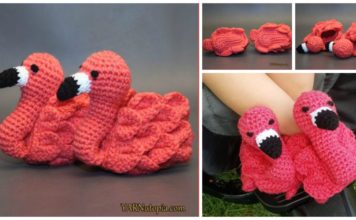 Cute Flamingo Baby Booties Free Crochet Pattern and Video Tutorial