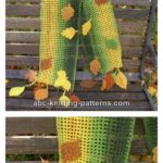 Fall Leaves Scarf Free Crochet Pattern