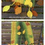 Fall Leaves Scarf Free Crochet Pattern