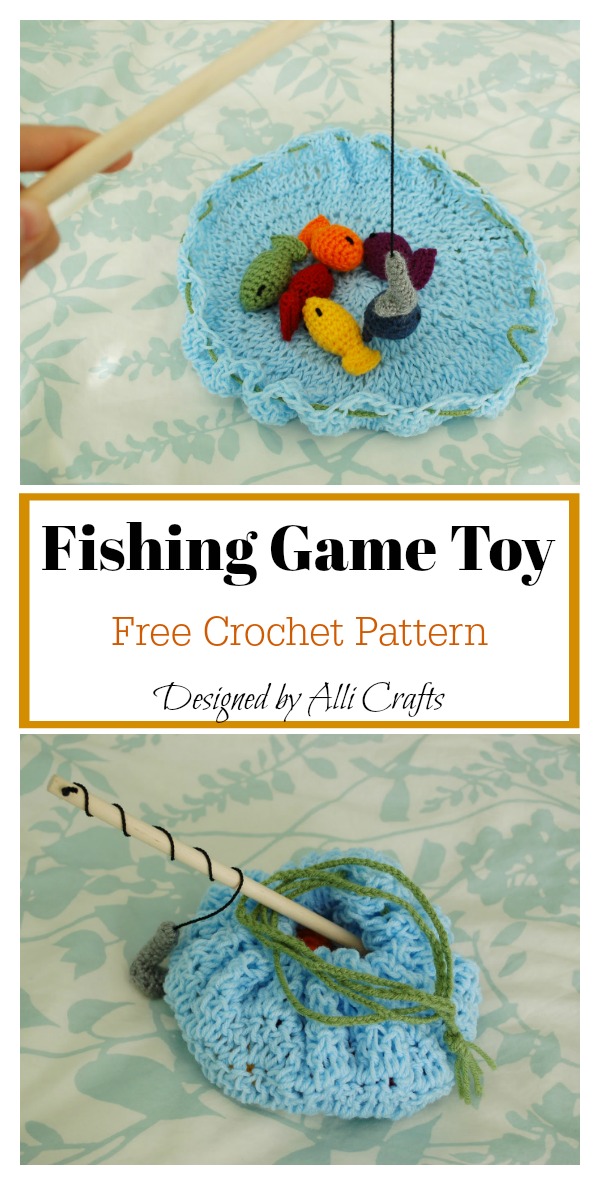 Fishing Game Kid's Toy Free Crochet Pattern