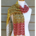 Ginkgo Leaf Scarf Free Crochet Pattern and Video Tutorial