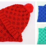 Velvet Stars Stitch Hat and Scarf Free Crochet Pattern