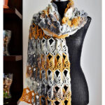 Leaf Assortment Scarf Free Crochet Pattern