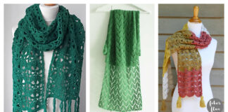 Leaf Lace Scarf Free Crochet Patterns