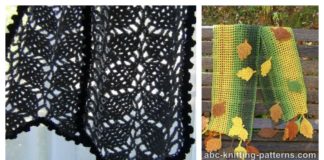 Leaf Scarf Free Crochet Pattern
