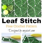 Leaf Stitch Free Crochet Pattern