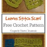 Little Leaves Stitch Scarf Free Crochet Pattern