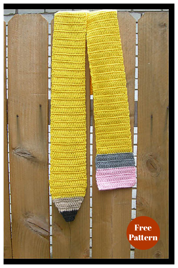 Pencil Scarf Free Crochet Pattern