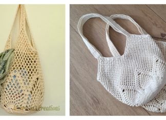 Pineapple Stitch Market Bag Free Crochet Pattern