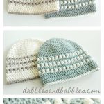 Puff Stitch Baby Beanie Hat Free Crochet Pattern