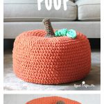Pumpkin Pouf Free Crochet Pattern