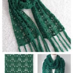 Tendril Leaf Scarf Free Crochet Pattern