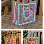 Tile Square Tote Bag Crochet Pattern