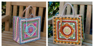 Tile Square Tote Bag Crochet Pattern