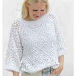 Tulip Square Summer Sweater Free Crochet Pattern