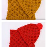Velvet Stars Stitch Hat and Scarf Free Crochet Pattern