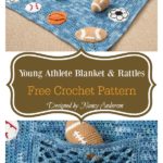 Young Athlete Blanket and Rattles Free Crochet Pattern