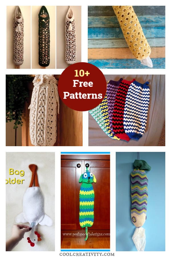 10+ Plastic Bag Keeper Free Crochet Patterns 