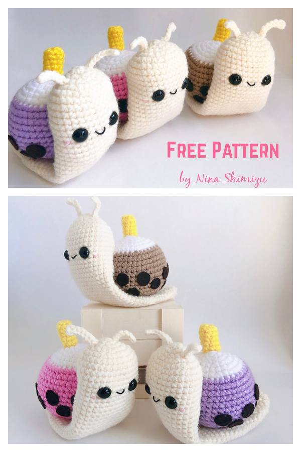 Amigurumi Boba Snail Free Crochet Pattern
