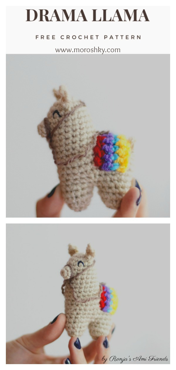 Amigurumi Llama Makes Drama Free Crochet Pattern