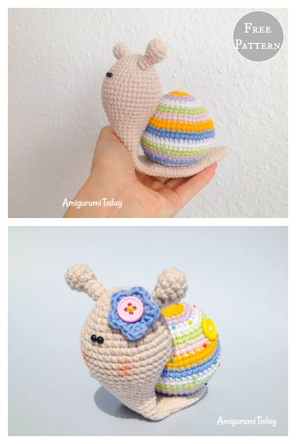 Amigurumi Snail Free Crochet Pattern 