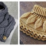 Autumn Leaf Cowl Free Crochet Pattern and paid