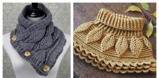 Autumn Leaf Cowl Free Crochet Pattern and paid