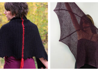 Bat Wing Shawl Crochet Patterns